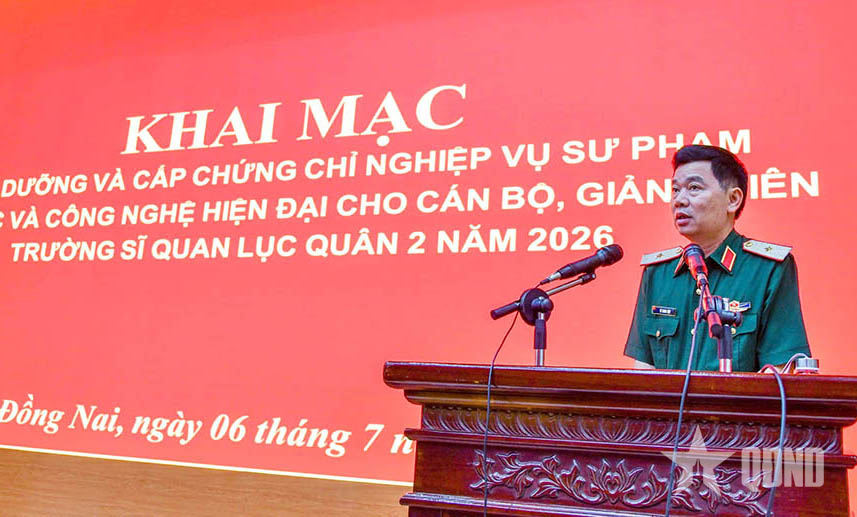 Trường Sĩ quan Lục quân 2 phối hợp bồi dưỡng nghiệp vụ sư phạm và công nghệ hiện đại